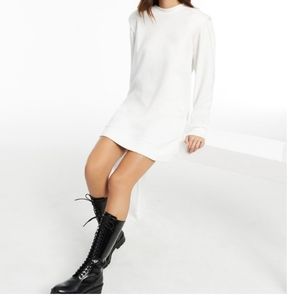 CULPOS x INC Long Sleeve Ivory Mini Dress XL